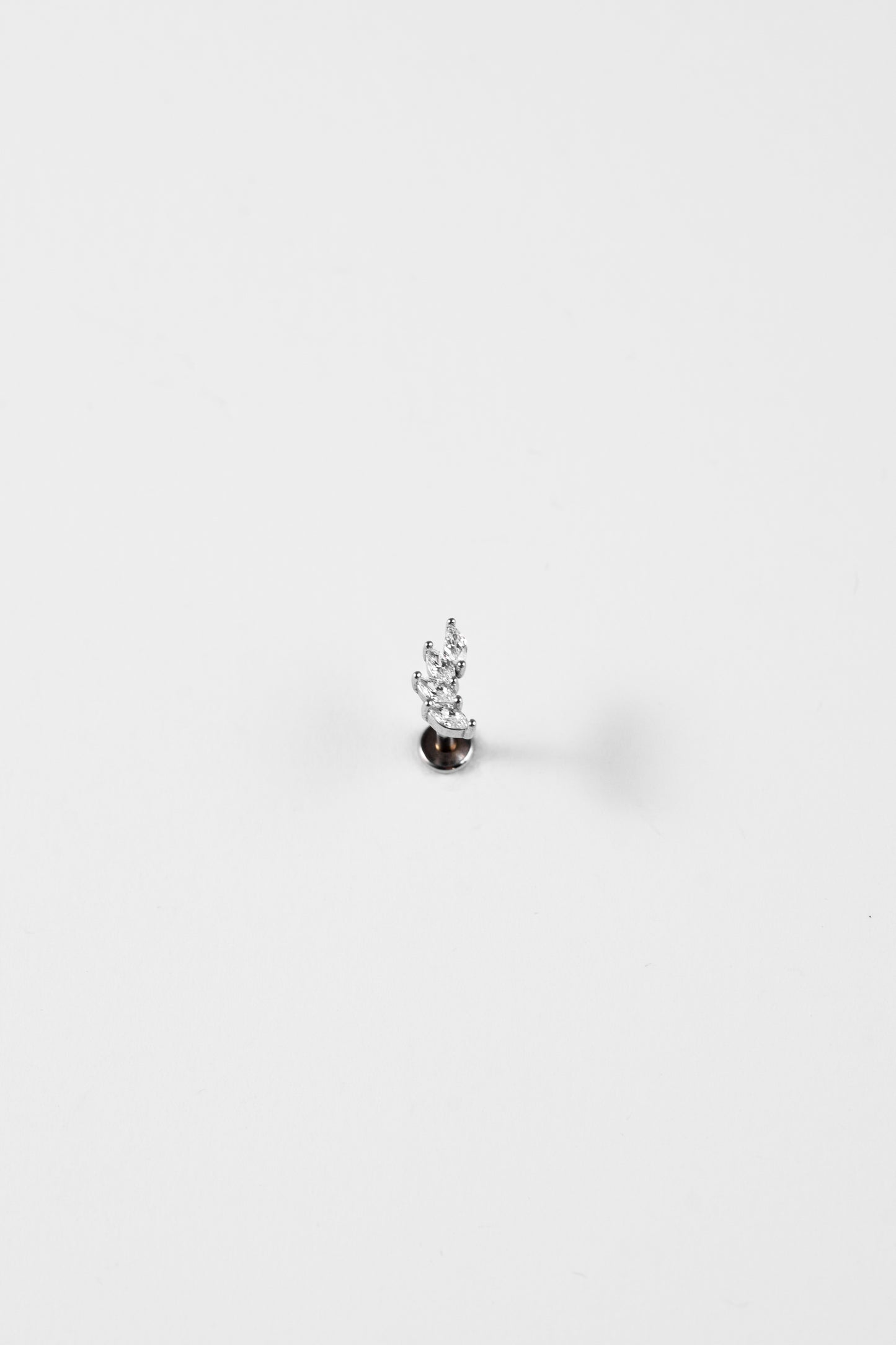 Crescent Crystal Stud