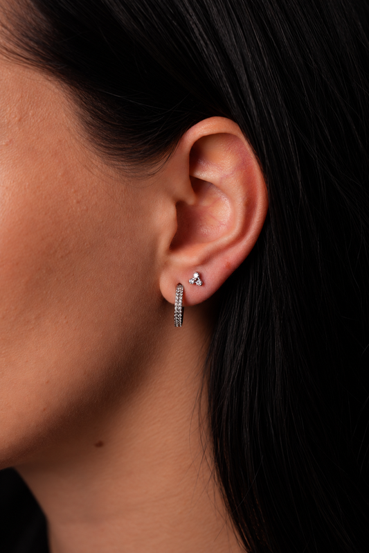 TWINS Trinity Crystal Stud