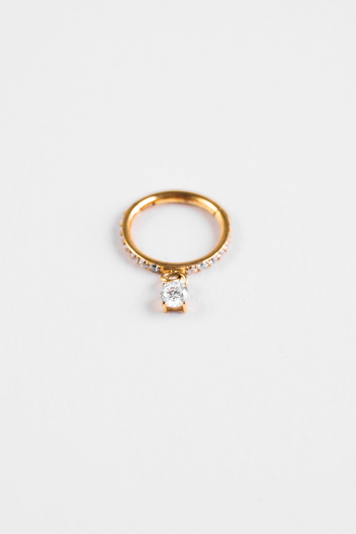 TWINS Crystal Drop Hoop