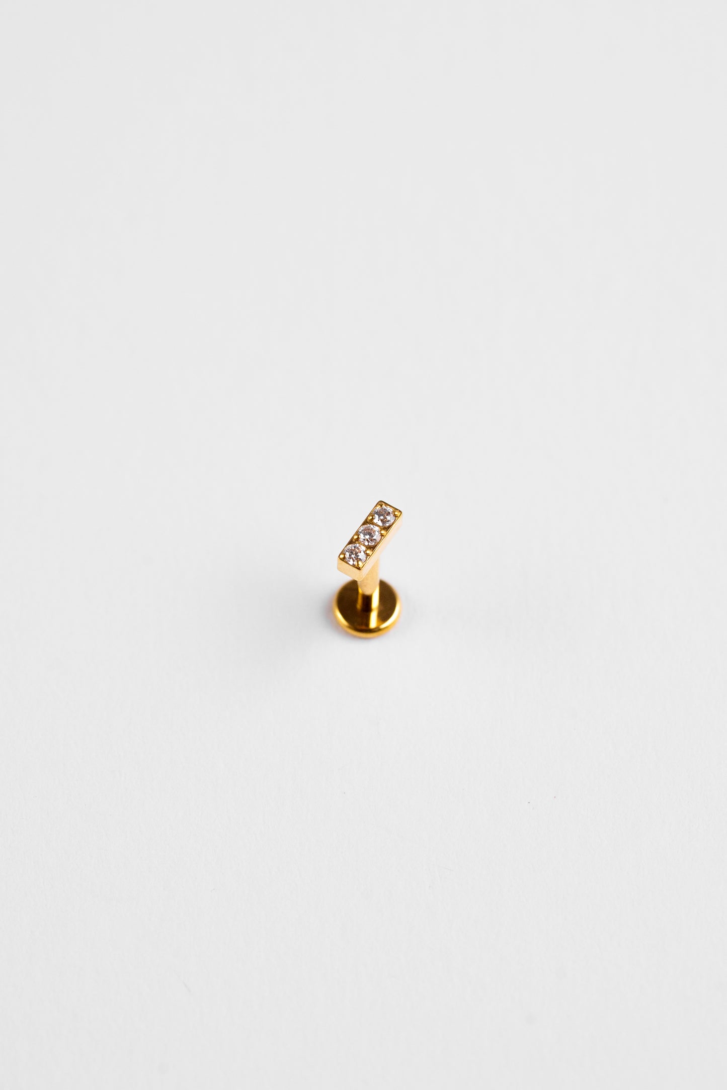 TWINS Triple Crystal Bar Stud