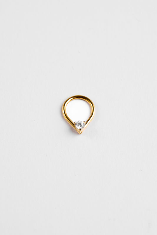 Titan Piercing – V-Shape Crystal
