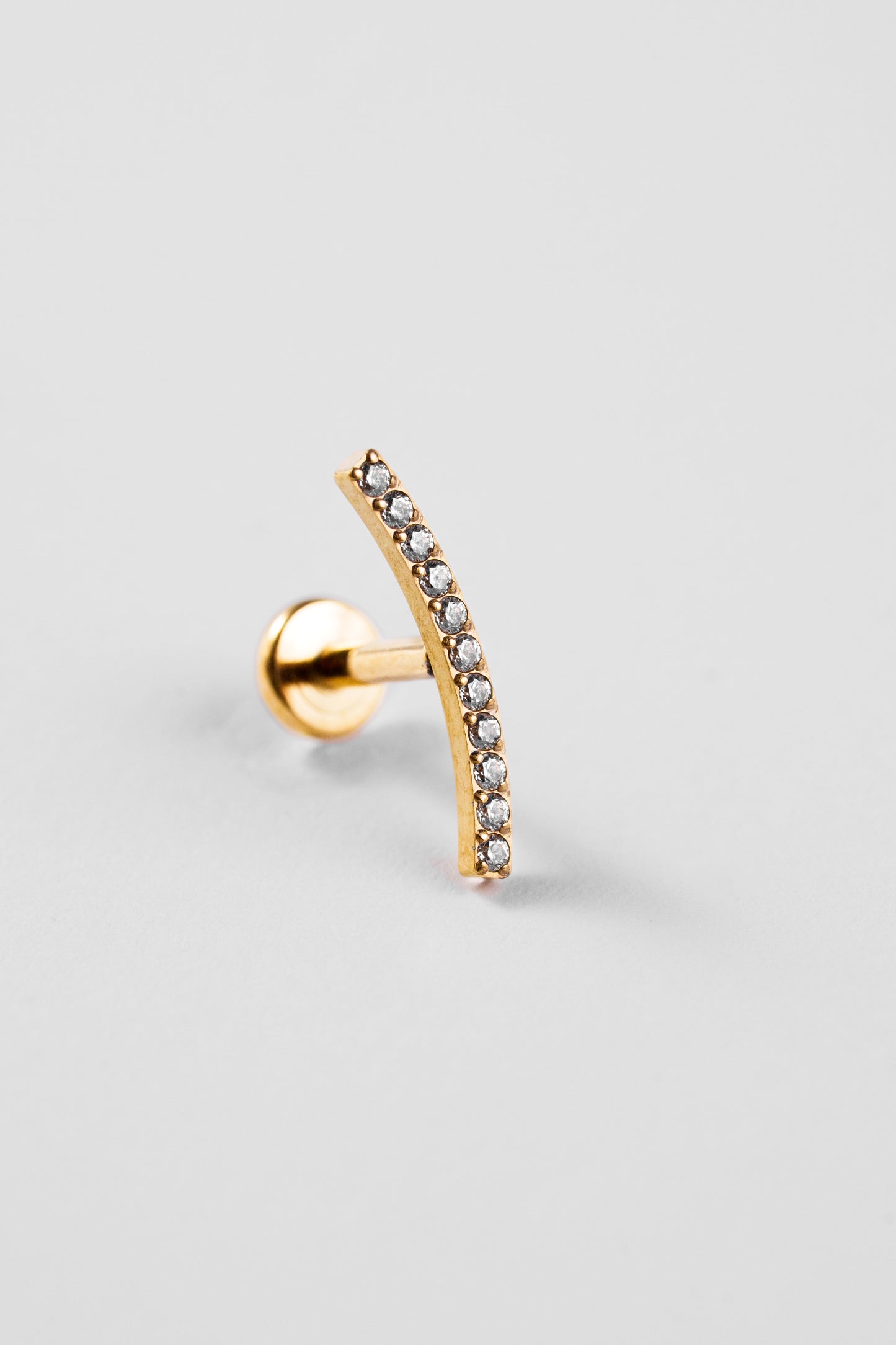 Crystal Curve Stud