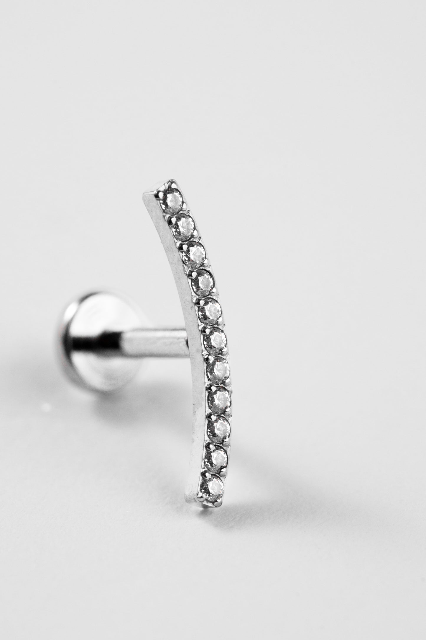 Crystal Curve Stud