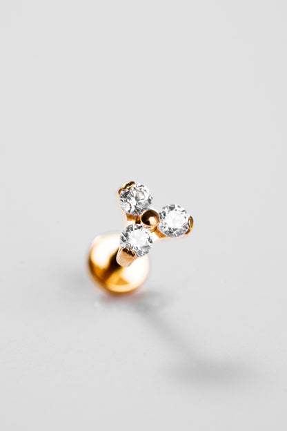 TWINS Trinity Crystal Stud