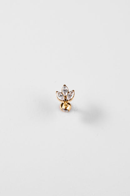 Crystal Bloom Dangle Stud
