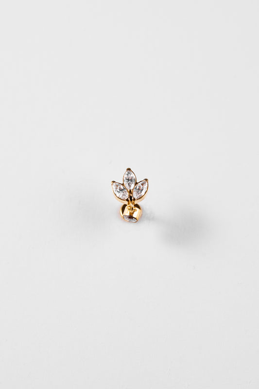 Crystal Bloom Dangle Stud
