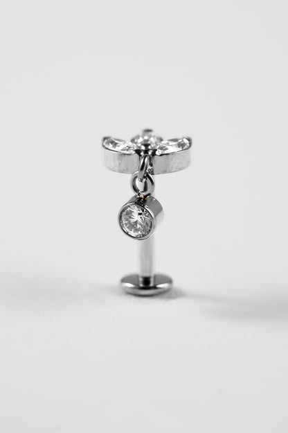Crystal Bloom Dangle Stud