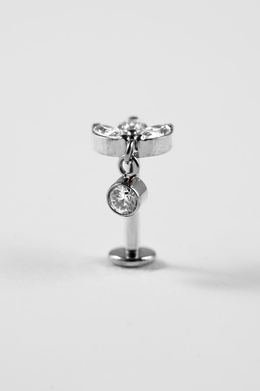 Crystal Bloom Dangle Stud
