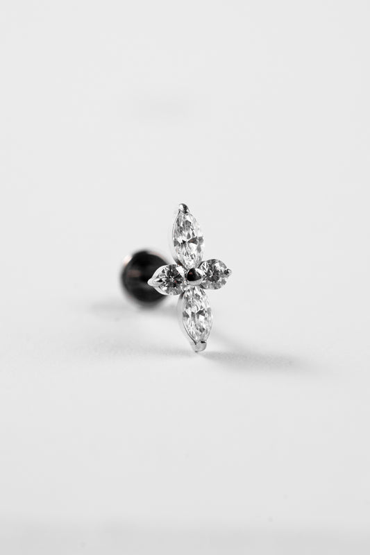 Crystal Cross Stud