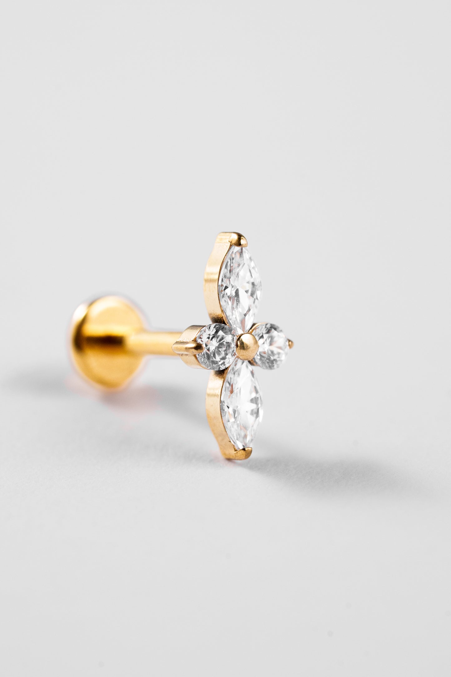 Crystal Cross Stud