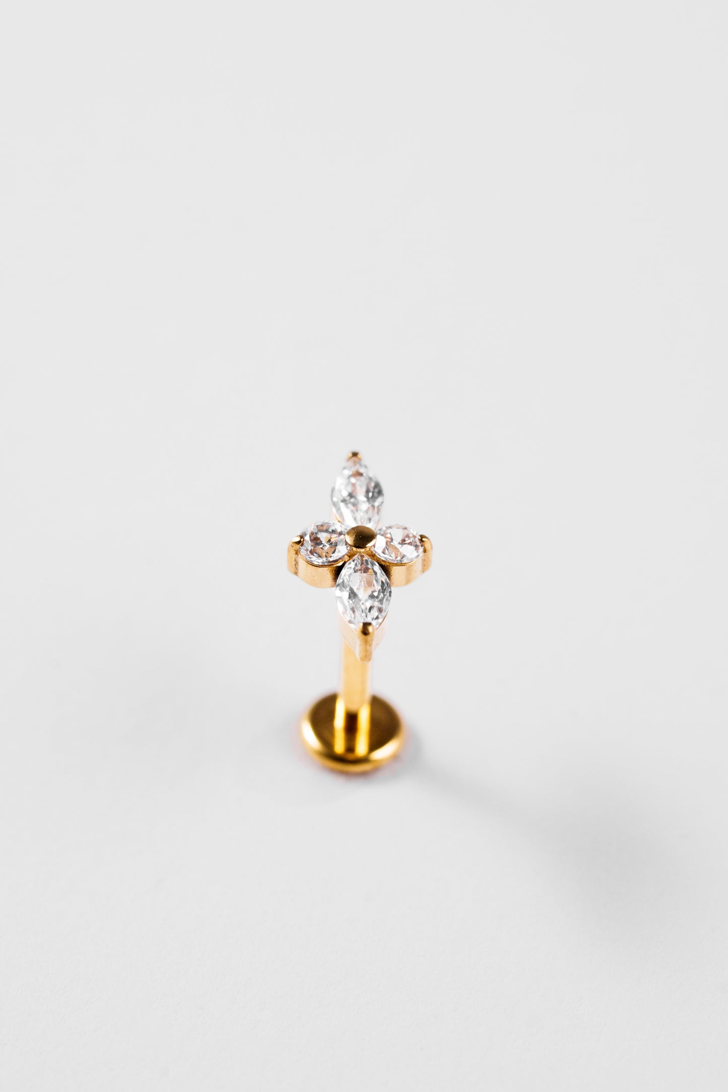 Crystal Cross Stud
