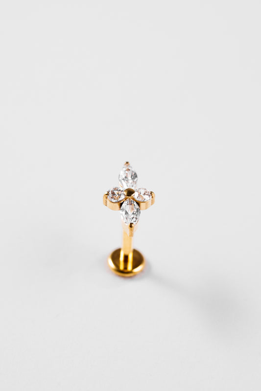 Crystal Cross Stud