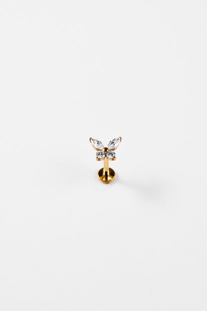 TWINS Crystal Butterfly Stud