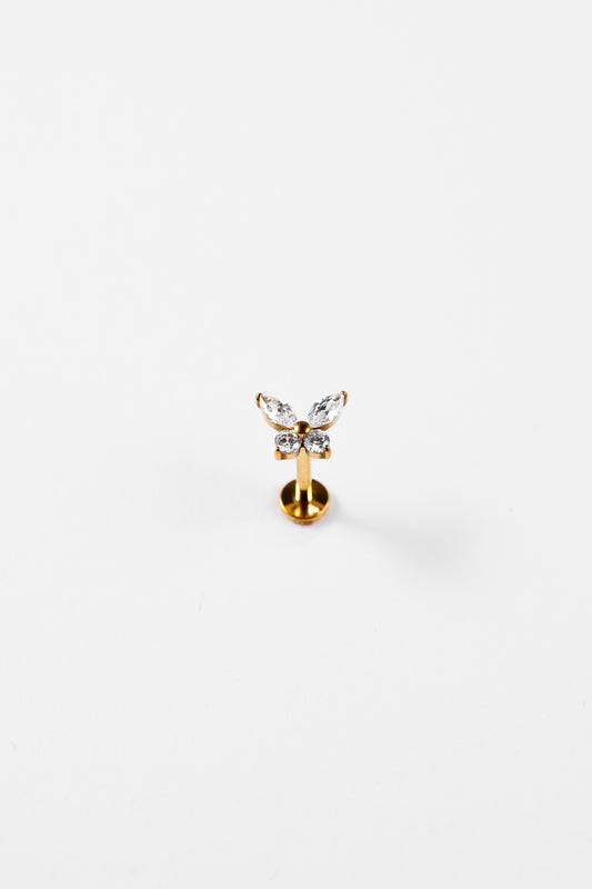 Butterfly Crystal Stud