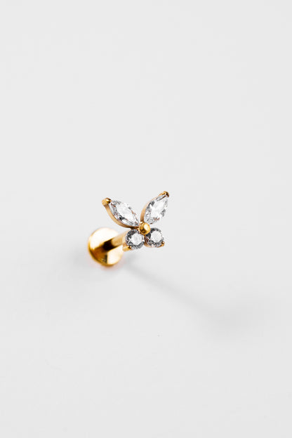 TWINS Crystal Butterfly Stud