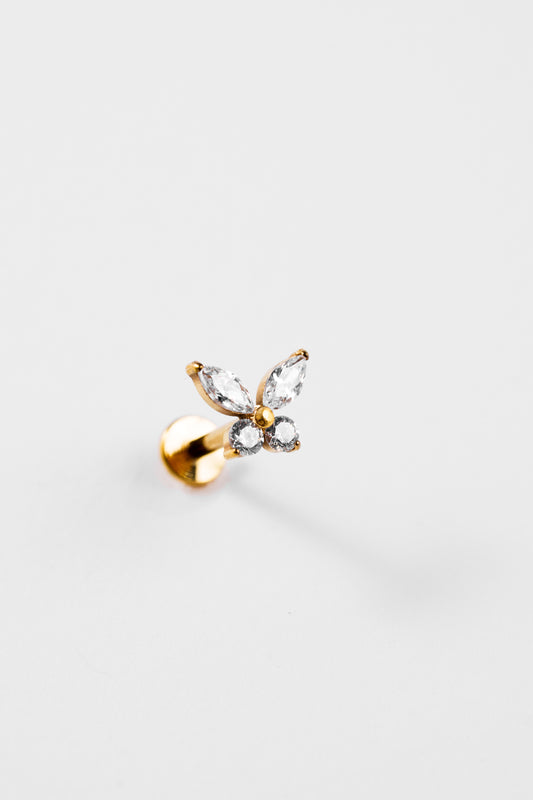 Butterfly Crystal Stud