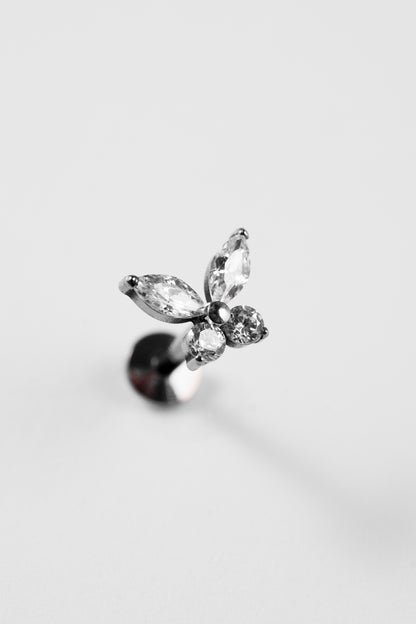 TWINS Crystal Butterfly Stud