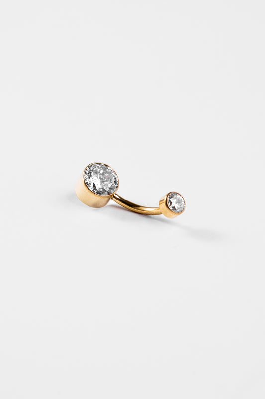 Crystal Double Navel Barbell