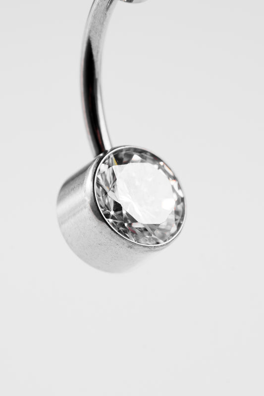 Crystal Double Navel Barbell