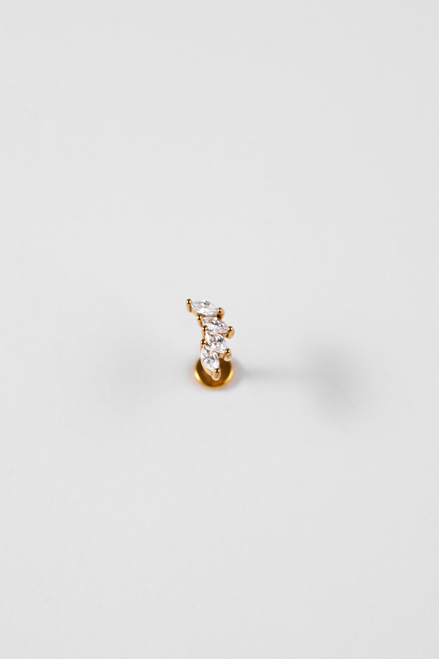Crescent Crystal Stud