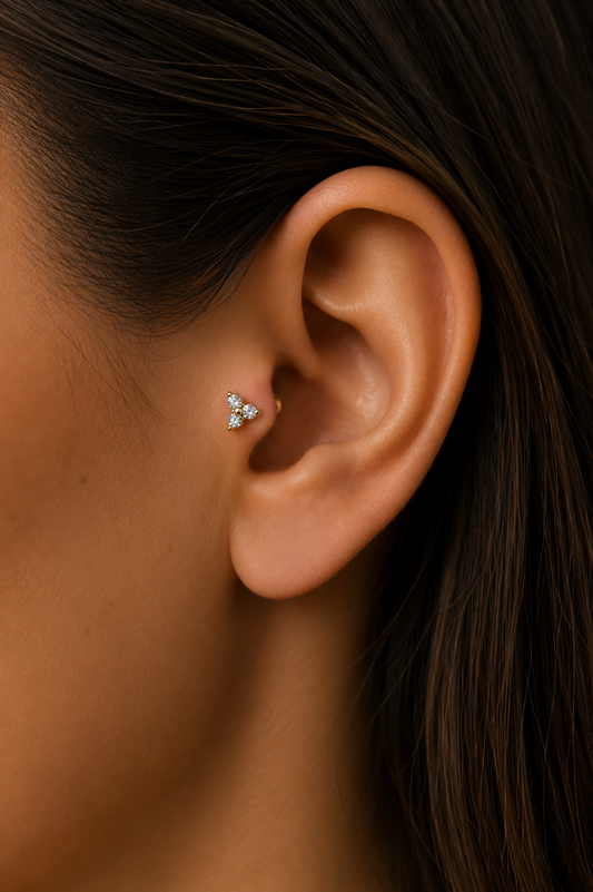 TWINS Trinity Crystal Stud