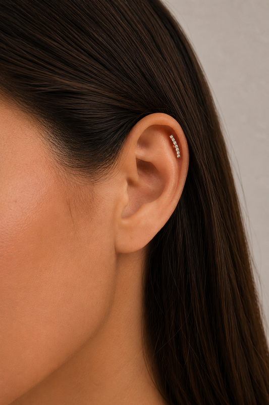 TWINS Crystal Arc Stud