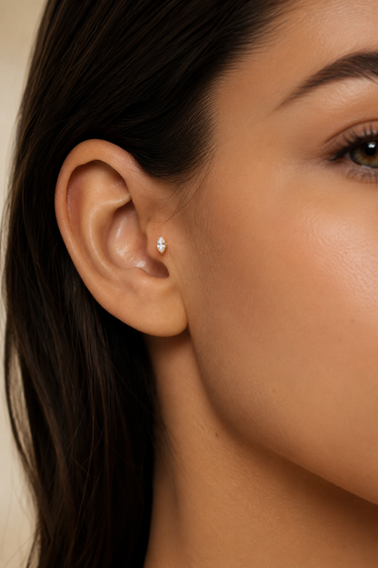 TWINS Marquise Crystal Stud